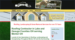 Desktop Screenshot of lassiterroofingandlandscaping.com