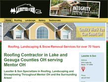 Tablet Screenshot of lassiterroofingandlandscaping.com